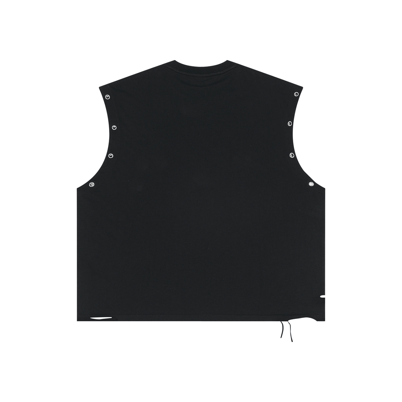 Distressed Grommet Eyelet Tank Top