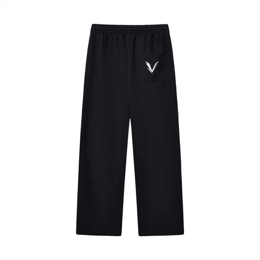 Curved Stripe Straight Sweatpants