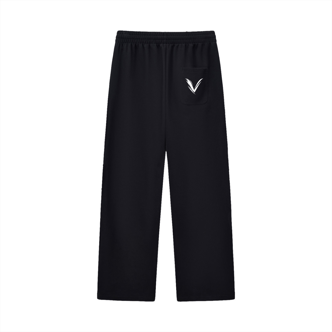 Curved Stripe Straight Sweatpants