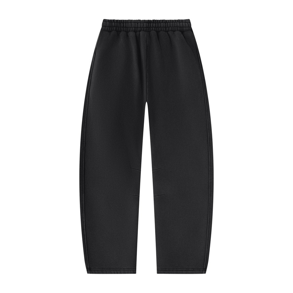 Unisex Vintage Wash Barrel Leg Fleece Sweatpants