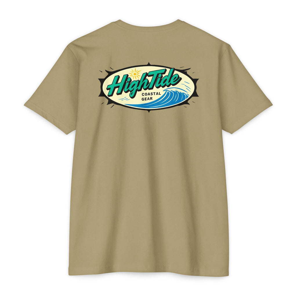 High Tide Unisex CVC Jersey T-Shirt, Coastal Summer Wear, Beach Vibes Tee, Perfect for Vacation, Unisex Gift for Ocean Lovers