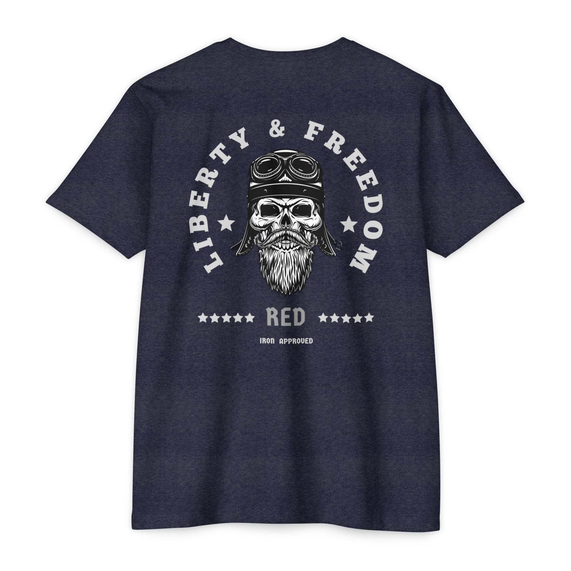Liberty & Freedom Graphic T-Shirt | Unisex Tee for Biker Enthusiasts | Casual Wear | Gift for Celebrations | Unique Design