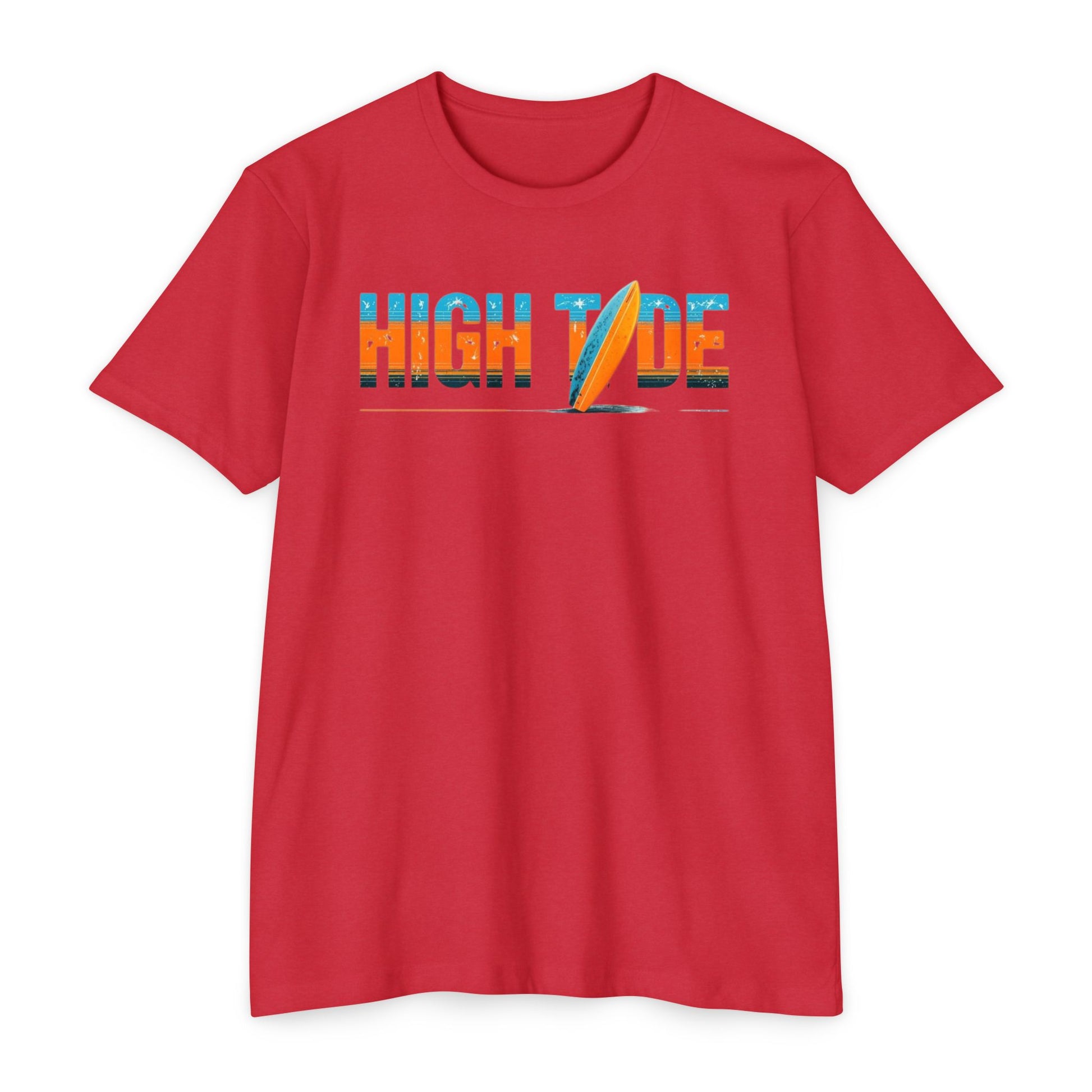 High Tide Surf T-Shirt, Unisex Beach T-Shirt, Summer Vibes Tee, Casual Surfing Shirt, Gift for Beach Lovers, Vacation Essentials