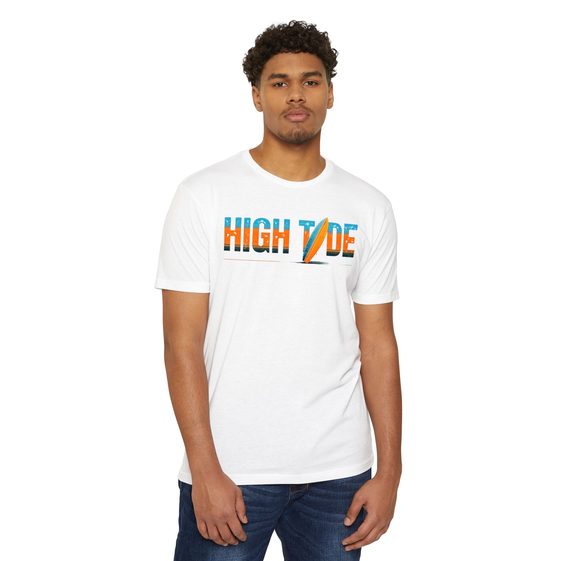High Tide Surf T-Shirt, Unisex Beach T-Shirt, Summer Vibes Tee, Casual Surfing Shirt, Gift for Beach Lovers, Vacation Essentials