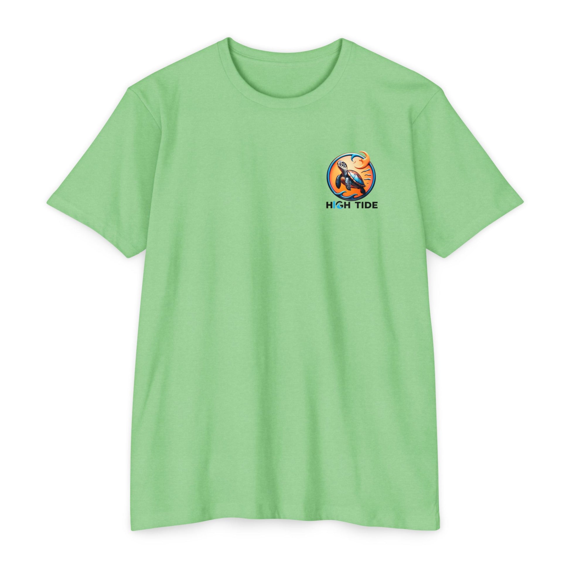 High Tide Sea Turtle T-shirt | Unisex Jersey Tee for Ocean Lovers, Beach Days, Nature Enthusiasts, Summer Casual Wear, Coastal Gifts