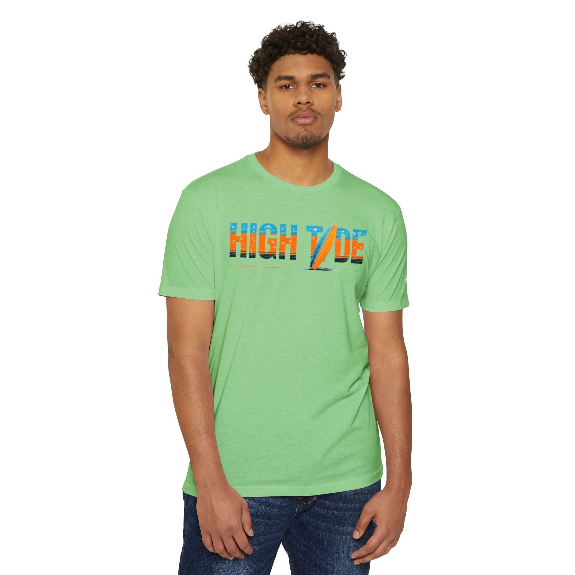 High Tide Surf T-Shirt, Unisex Beach T-Shirt, Summer Vibes Tee, Casual Surfing Shirt, Gift for Beach Lovers, Vacation Essentials
