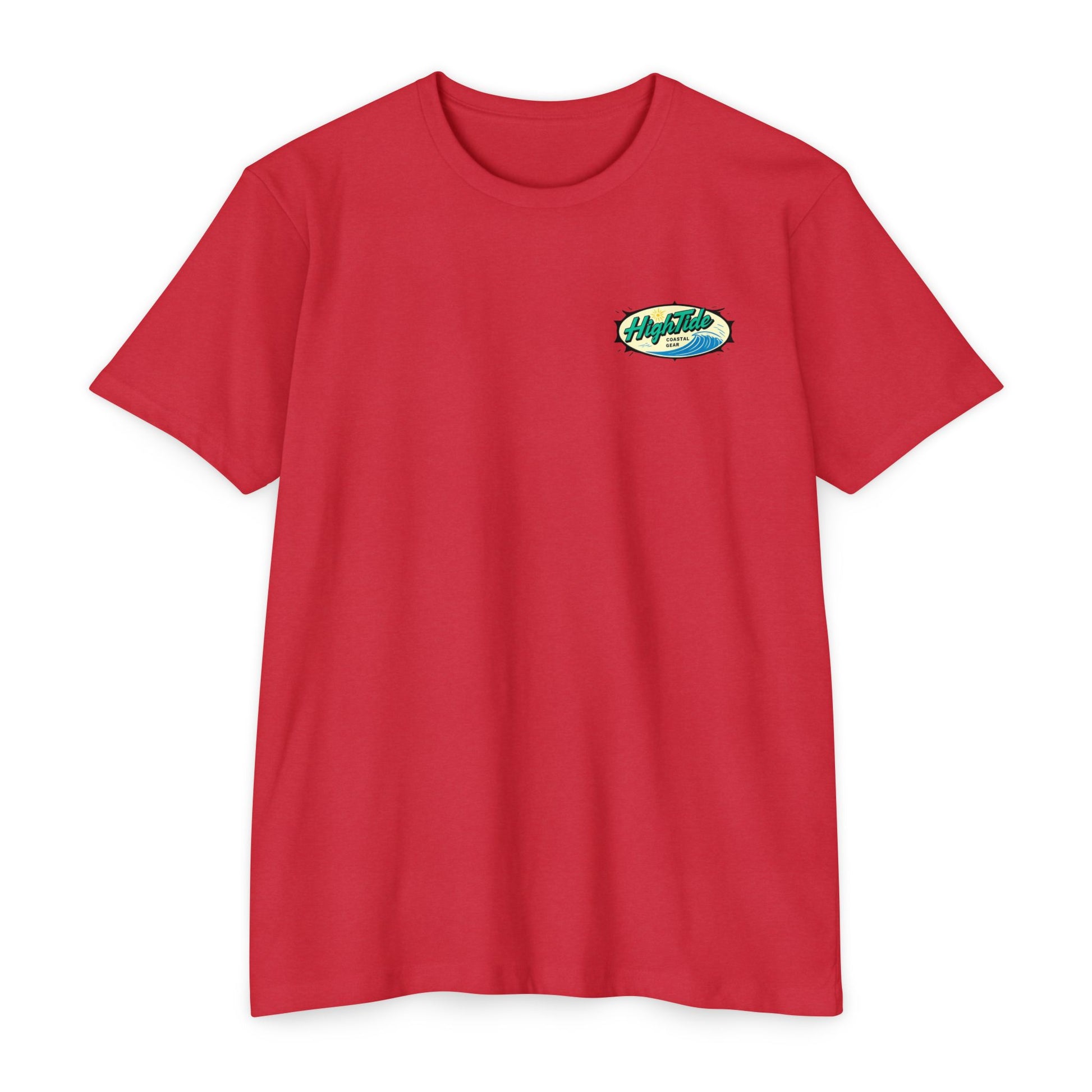 High Tide Unisex CVC Jersey T-Shirt, Coastal Summer Wear, Beach Vibes Tee, Perfect for Vacation, Unisex Gift for Ocean Lovers