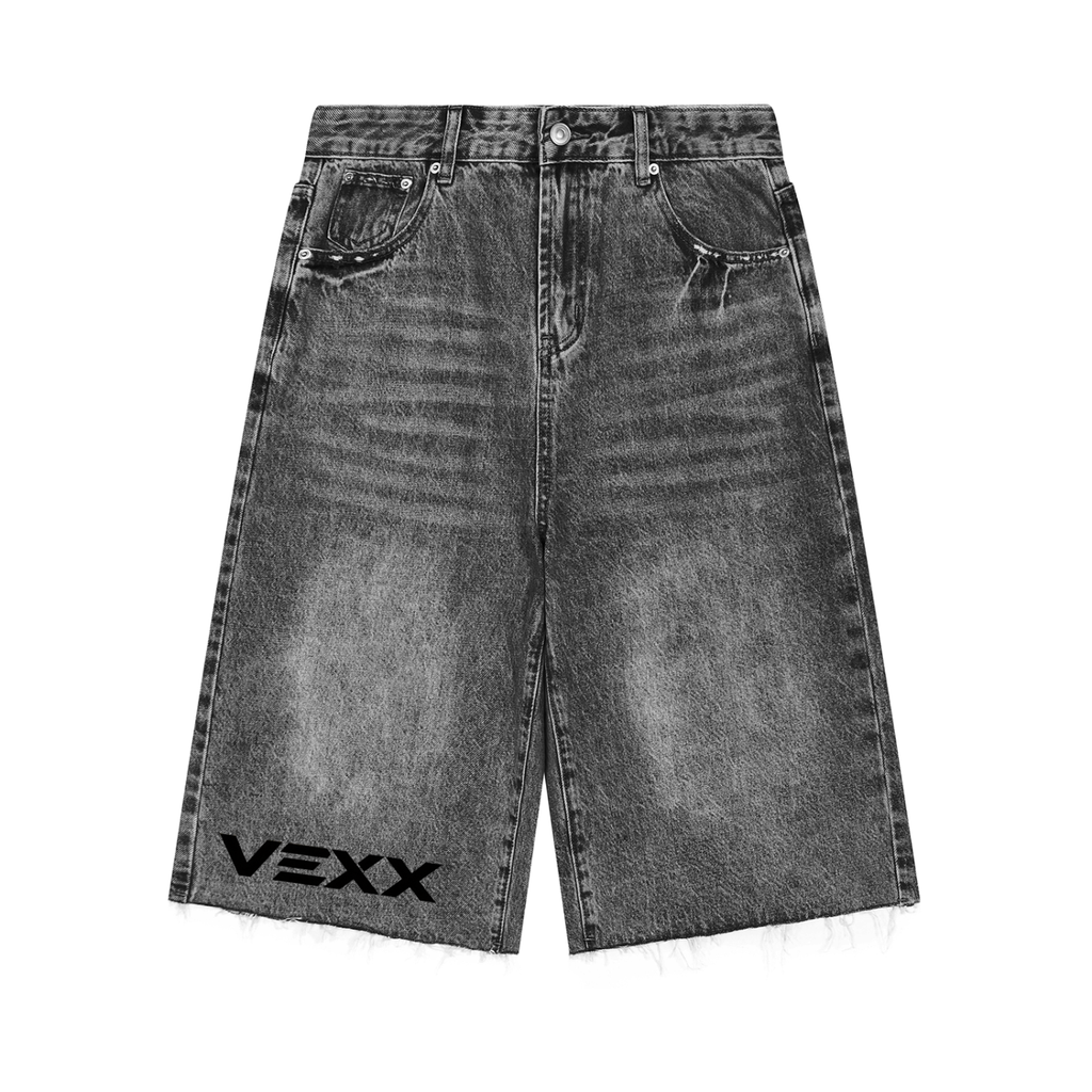 Men’s Vintage Wide Leg Denim Shorts