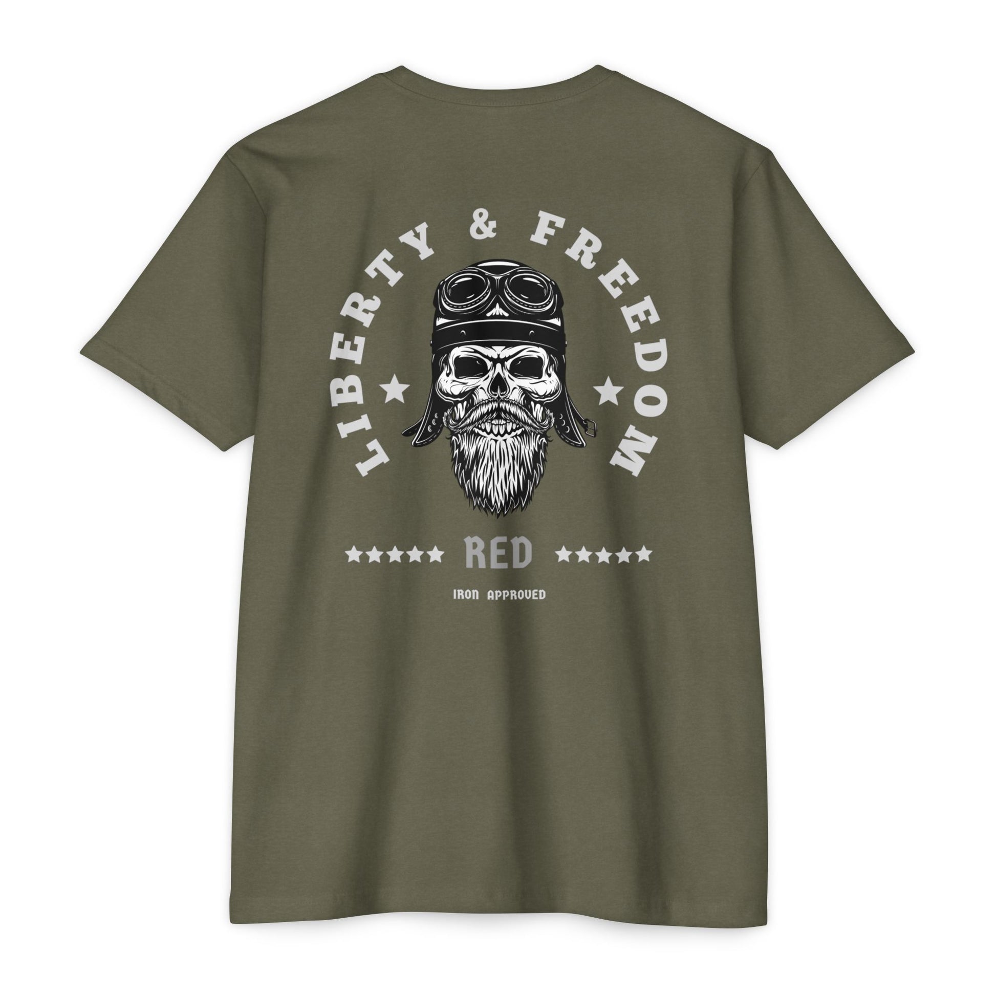 Liberty & Freedom Graphic T-Shirt | Unisex Tee for Biker Enthusiasts | Casual Wear | Gift for Celebrations | Unique Design