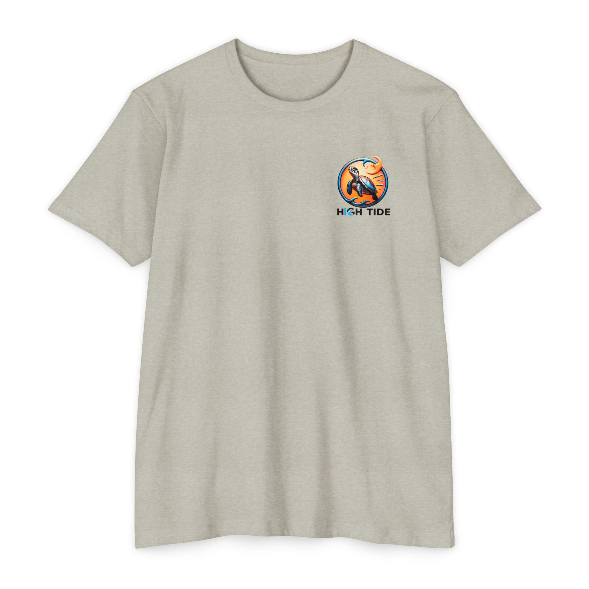 High Tide Sea Turtle T-shirt | Unisex Jersey Tee for Ocean Lovers, Beach Days, Nature Enthusiasts, Summer Casual Wear, Coastal Gifts