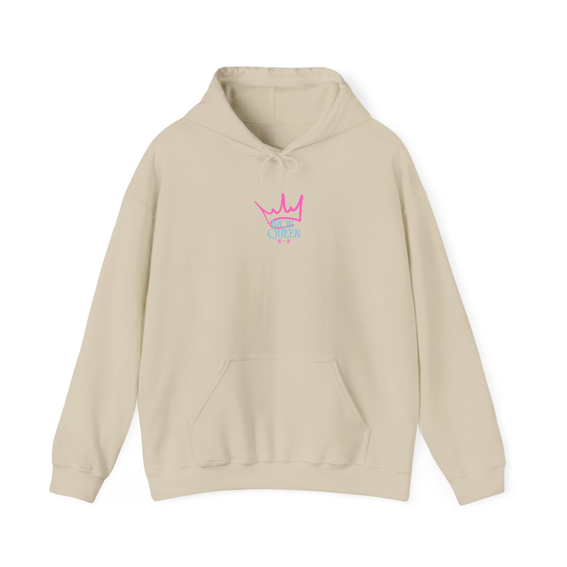 Crown Queen Hoodie, Motivational Sweatshirt for Women, Gym Apparel, Gift for Fitness Lovers, Cute Workout Top, Self-Care Clothing
