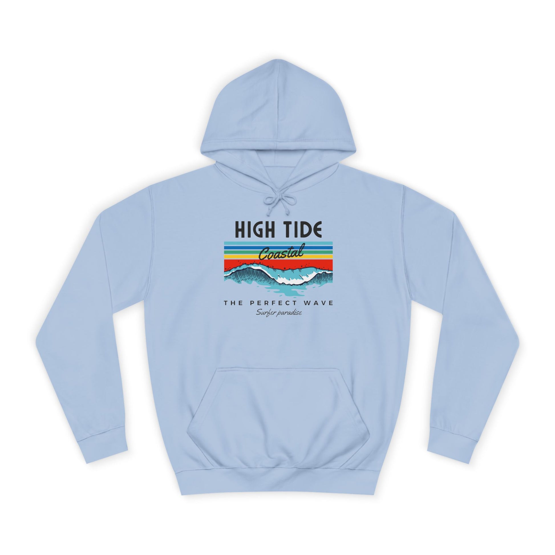 High Tide Unisex Hoodie | College Spirit Wear, Beach Vibes, Casual Apparel, Cozy Gift for Students, Summer Wardrobe
