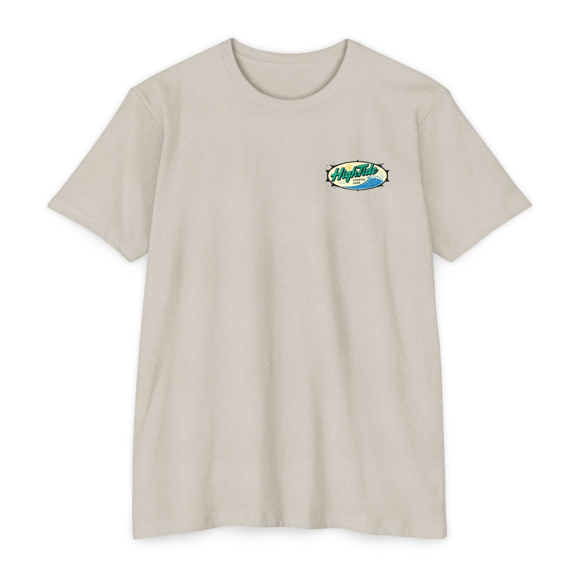 High Tide Unisex CVC Jersey T-Shirt, Coastal Summer Wear, Beach Vibes Tee, Perfect for Vacation, Unisex Gift for Ocean Lovers