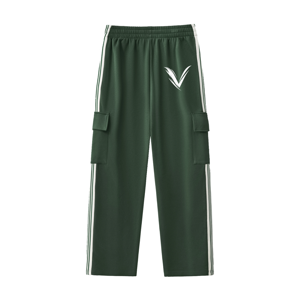 Side Stripe Straight-Leg Pants