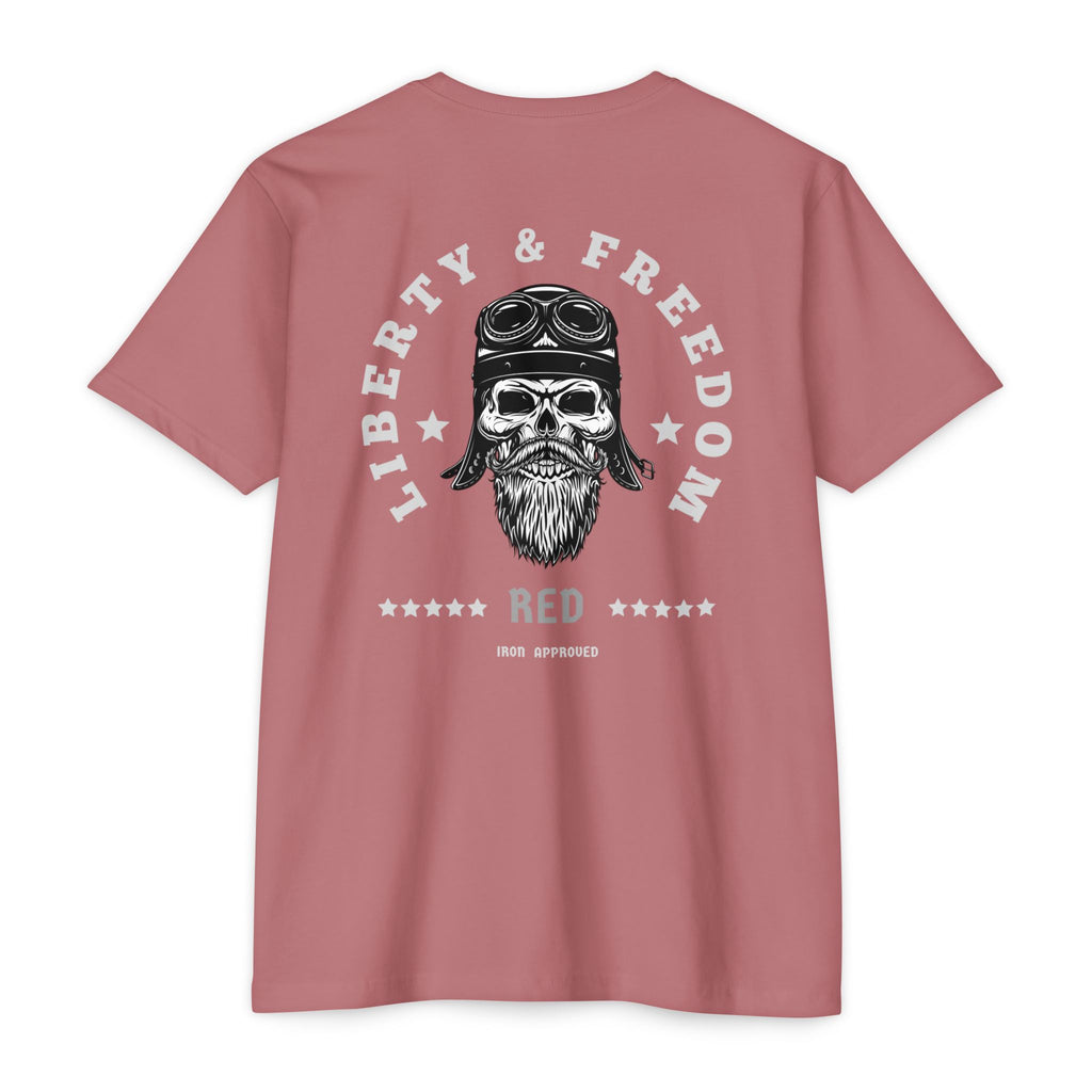 Liberty & Freedom Graphic T-Shirt | Unisex Tee for Biker Enthusiasts | Casual Wear | Gift for Celebrations | Unique Design