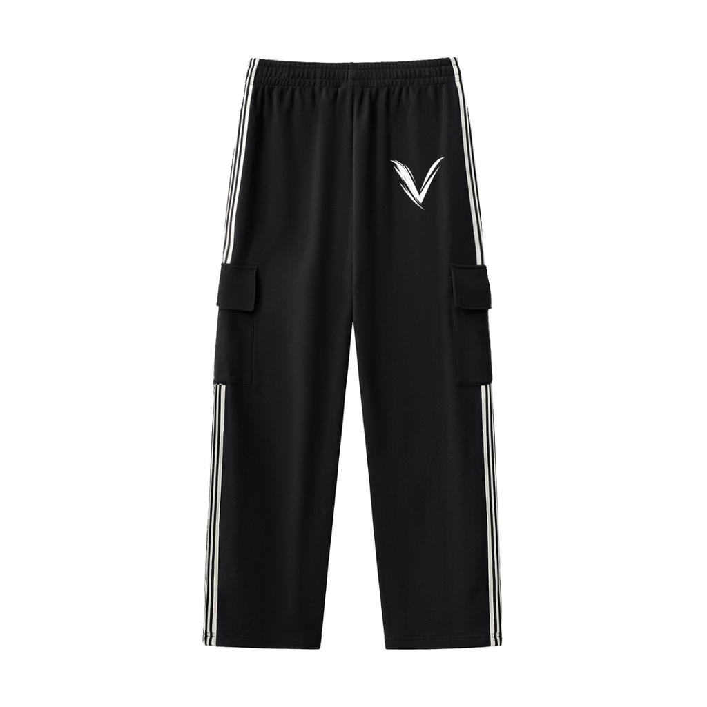 Side Stripe Straight-Leg Pants