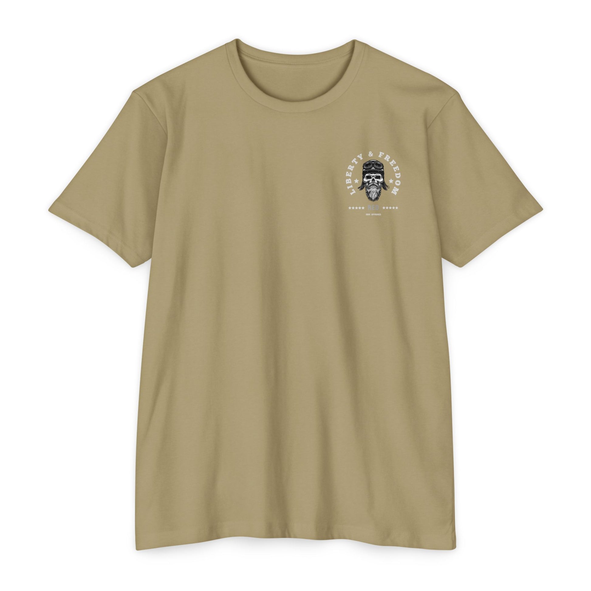Liberty & Freedom Graphic T-Shirt | Unisex Tee for Biker Enthusiasts | Casual Wear | Gift for Celebrations | Unique Design