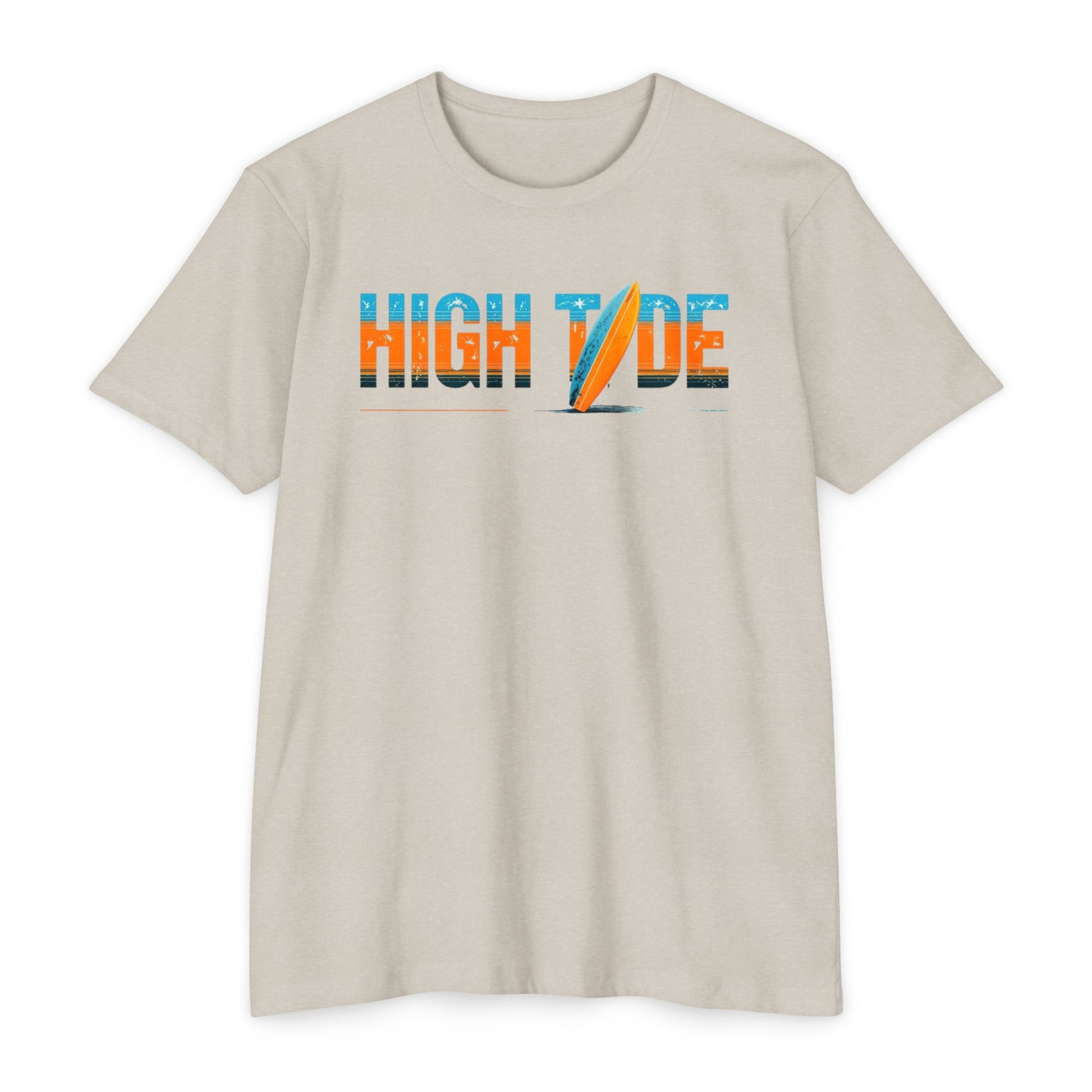 High Tide Surf T-Shirt, Unisex Beach T-Shirt, Summer Vibes Tee, Casual Surfing Shirt, Gift for Beach Lovers, Vacation Essentials