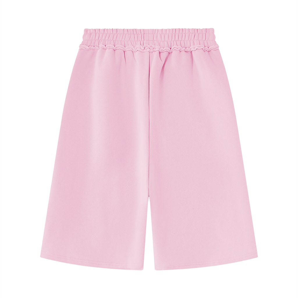 Unisex Raw Edge Fleece Shorts