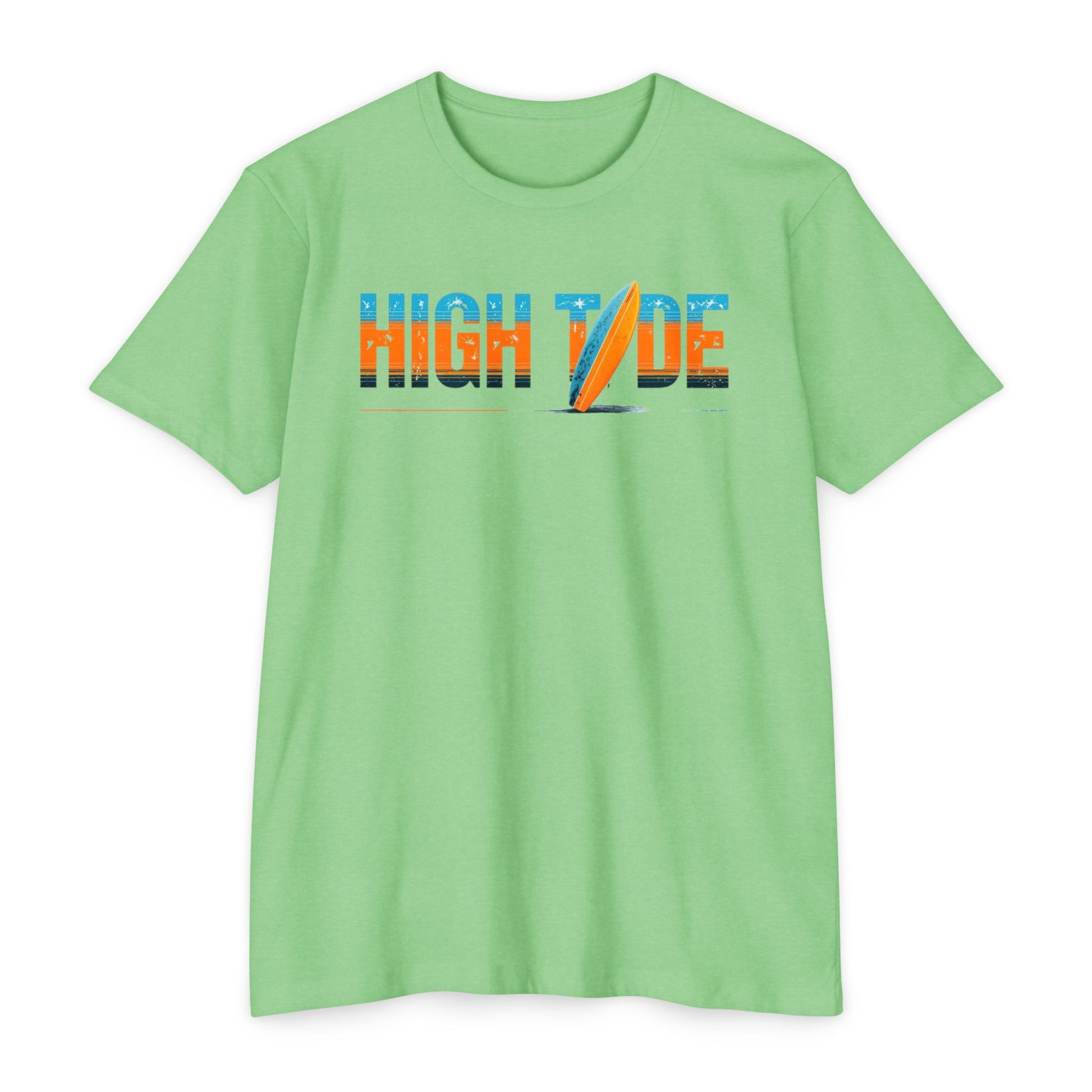 High Tide Surf T-Shirt, Unisex Beach T-Shirt, Summer Vibes Tee, Casual Surfing Shirt, Gift for Beach Lovers, Vacation Essentials