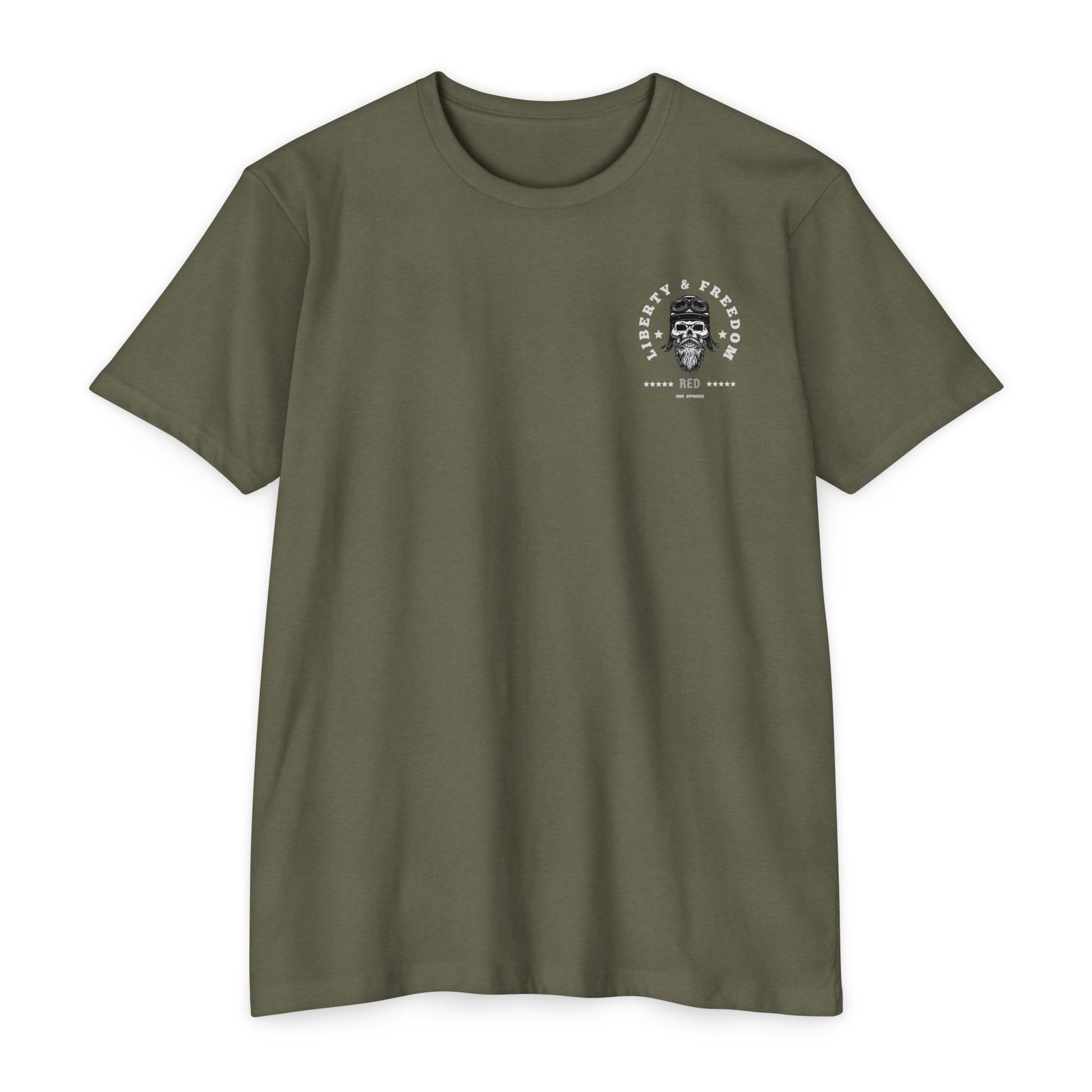 Liberty & Freedom Graphic T-Shirt | Unisex Tee for Biker Enthusiasts | Casual Wear | Gift for Celebrations | Unique Design
