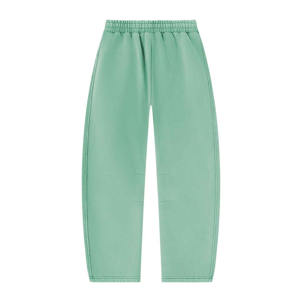 Unisex Vintage Wash Barrel Leg Fleece Sweatpants