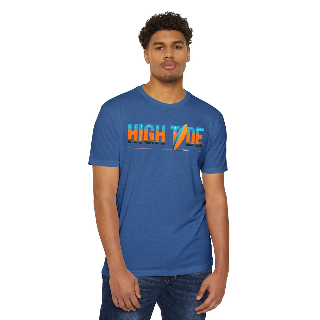 High Tide Surf T-Shirt, Unisex Beach T-Shirt, Summer Vibes Tee, Casual Surfing Shirt, Gift for Beach Lovers, Vacation Essentials