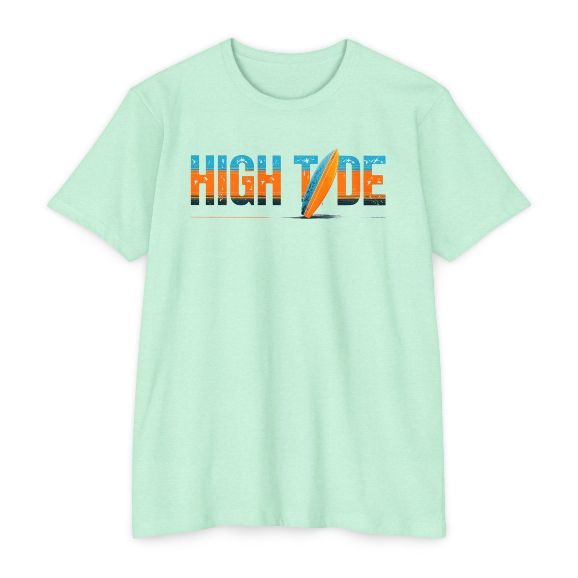 High Tide Surf T-Shirt, Unisex Beach T-Shirt, Summer Vibes Tee, Casual Surfing Shirt, Gift for Beach Lovers, Vacation Essentials