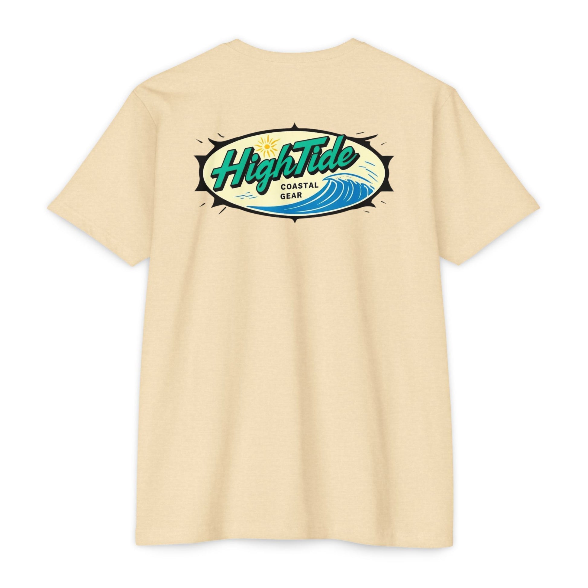 High Tide Unisex CVC Jersey T-Shirt, Coastal Summer Wear, Beach Vibes Tee, Perfect for Vacation, Unisex Gift for Ocean Lovers