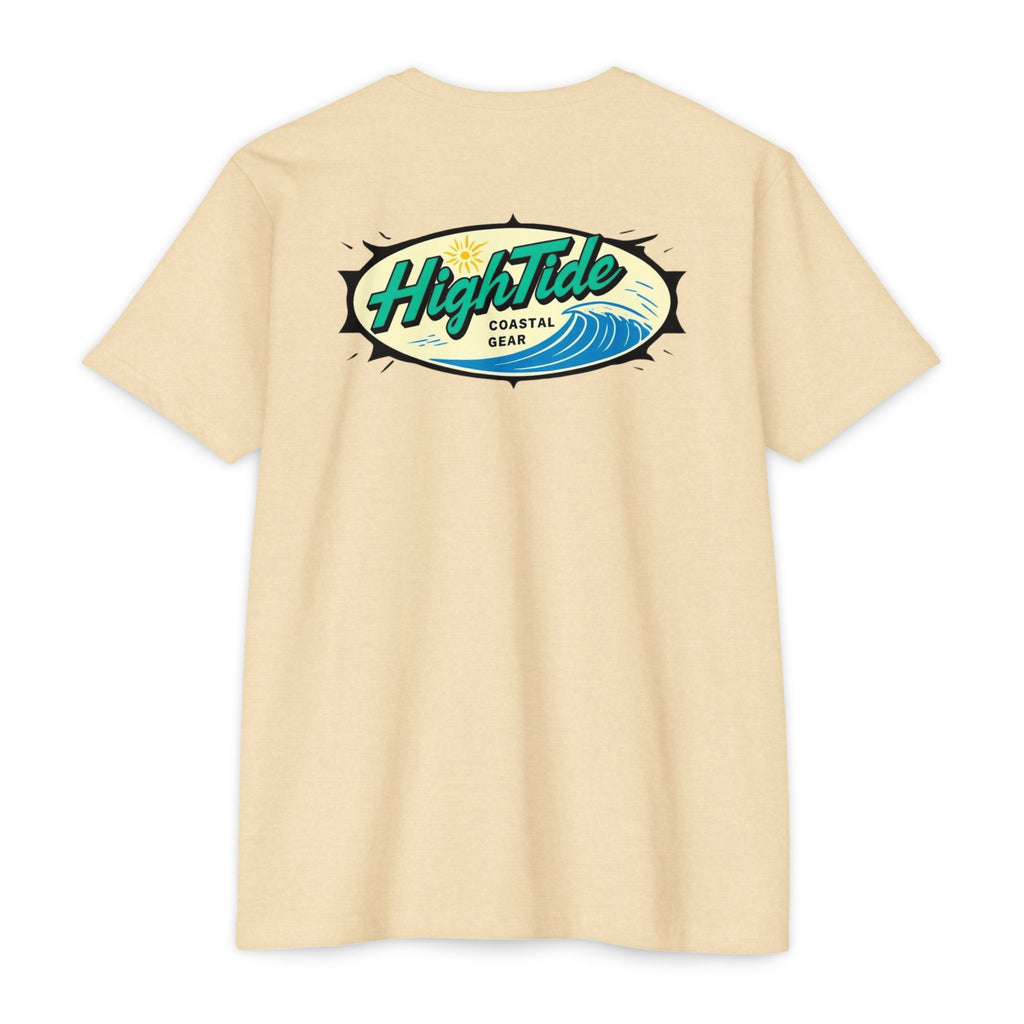 High Tide Unisex CVC Jersey T-Shirt, Coastal Summer Wear, Beach Vibes Tee, Perfect for Vacation, Unisex Gift for Ocean Lovers