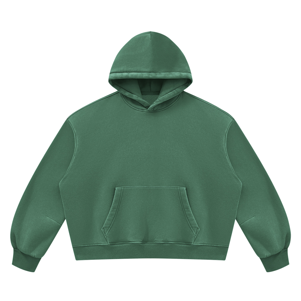 Unisex Vintage Wash Boxy Fleece Hoodie