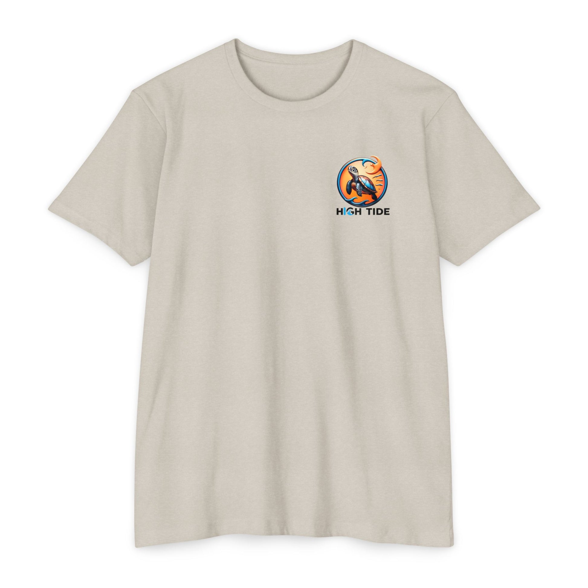 High Tide Sea Turtle T-shirt | Unisex Jersey Tee for Ocean Lovers, Beach Days, Nature Enthusiasts, Summer Casual Wear, Coastal Gifts