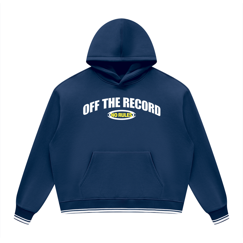 Unisex Oversized Color Block Fleece Hoodie