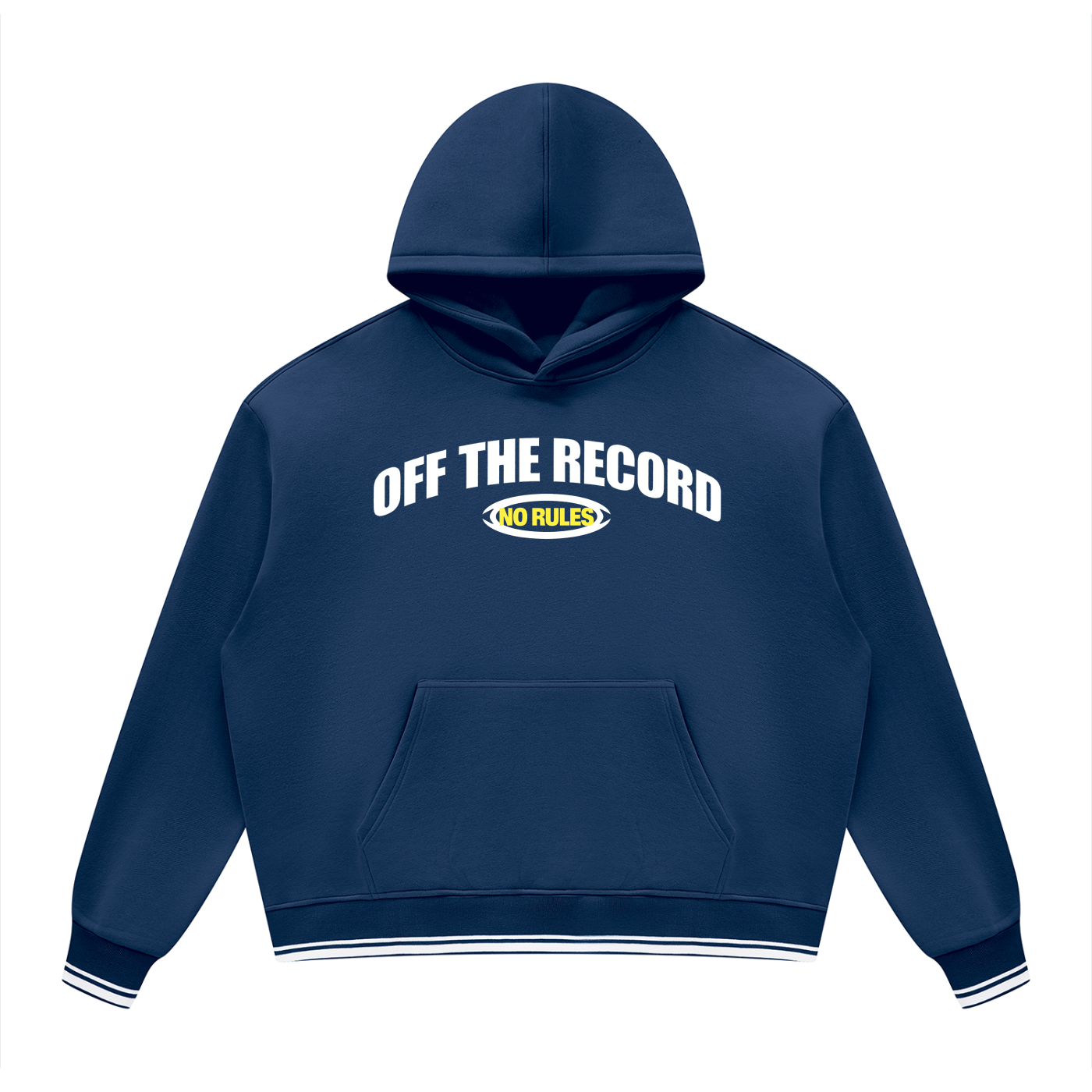 Unisex Oversized Color Block Fleece Hoodie