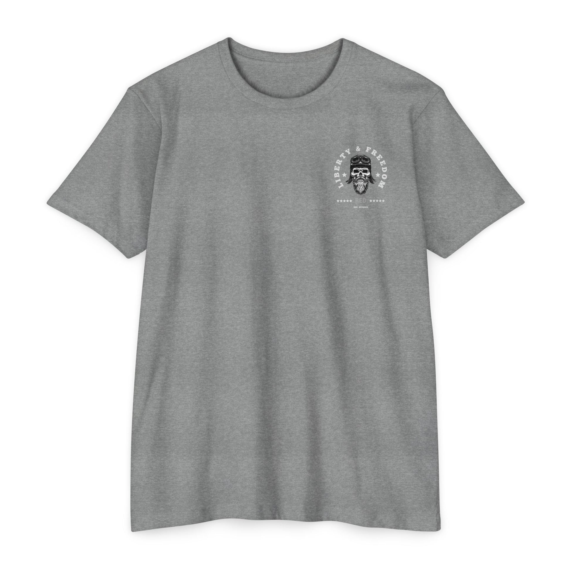 Liberty & Freedom Graphic T-Shirt | Unisex Tee for Biker Enthusiasts | Casual Wear | Gift for Celebrations | Unique Design