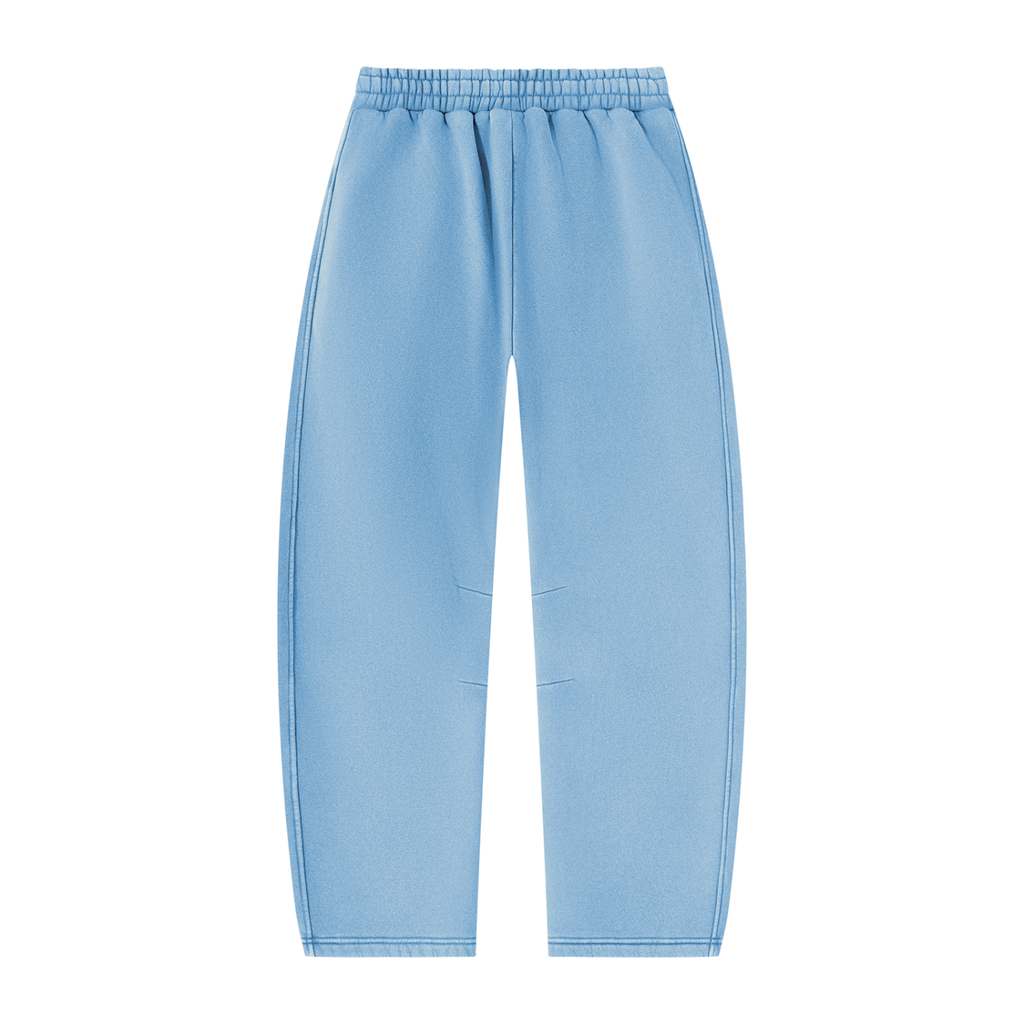 Unisex Vintage Wash Barrel Leg Fleece Sweatpants