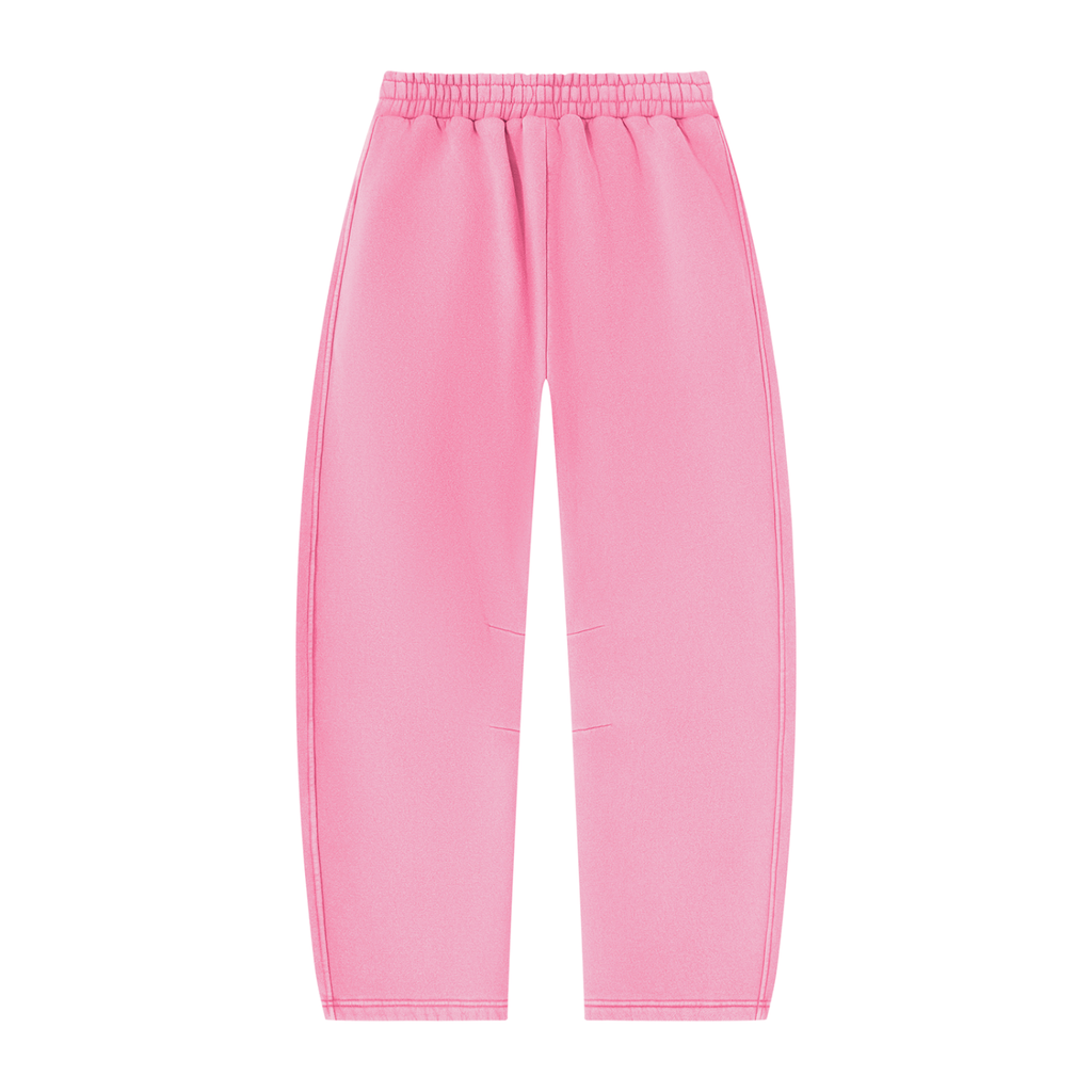 Unisex Vintage Wash Barrel Leg Fleece Sweatpants