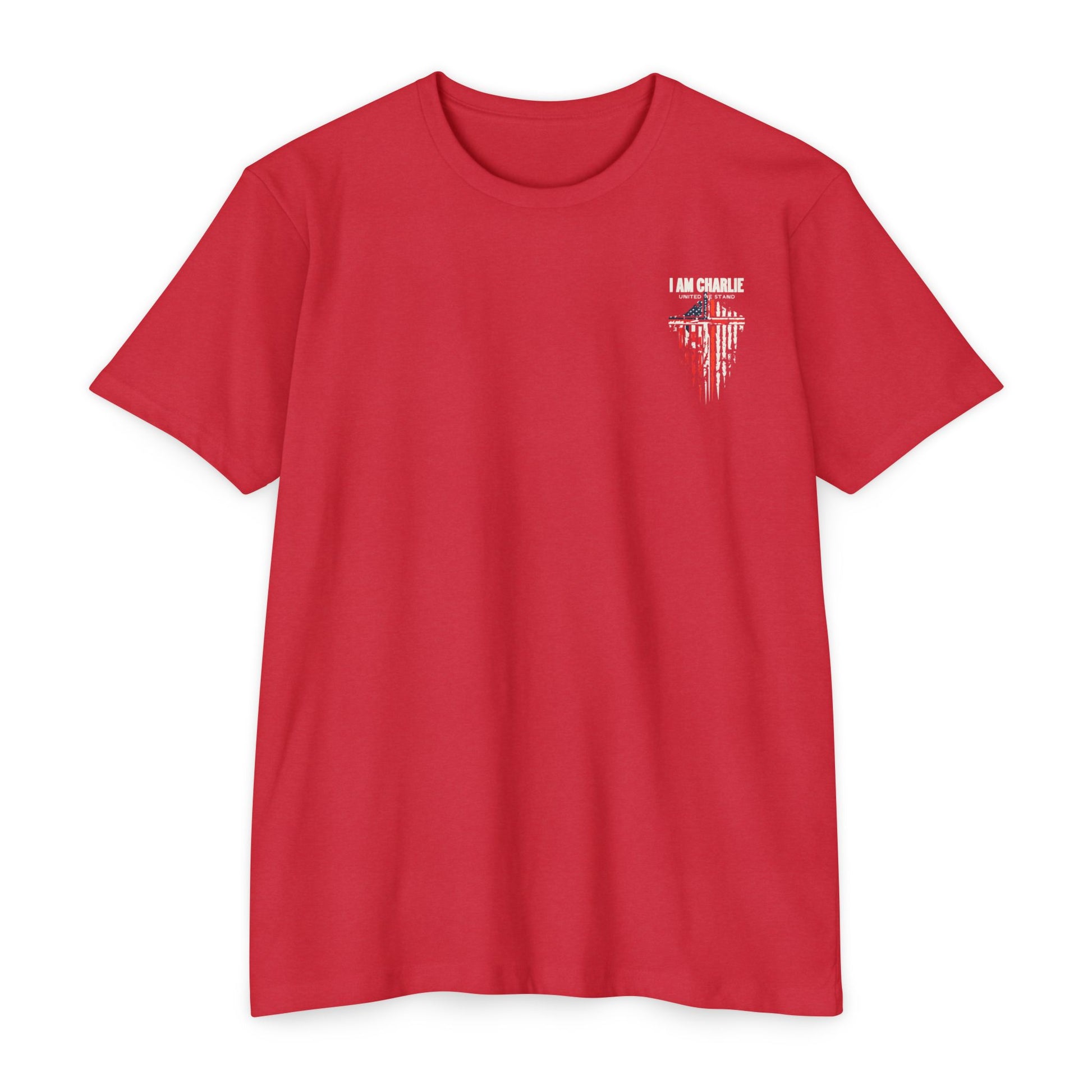 Patriotic Unisex T-Shirt | I Am Charlie, Casual Tee, USA Flag Shirt, Memorial Day, Independence Day, Gift for Veterans