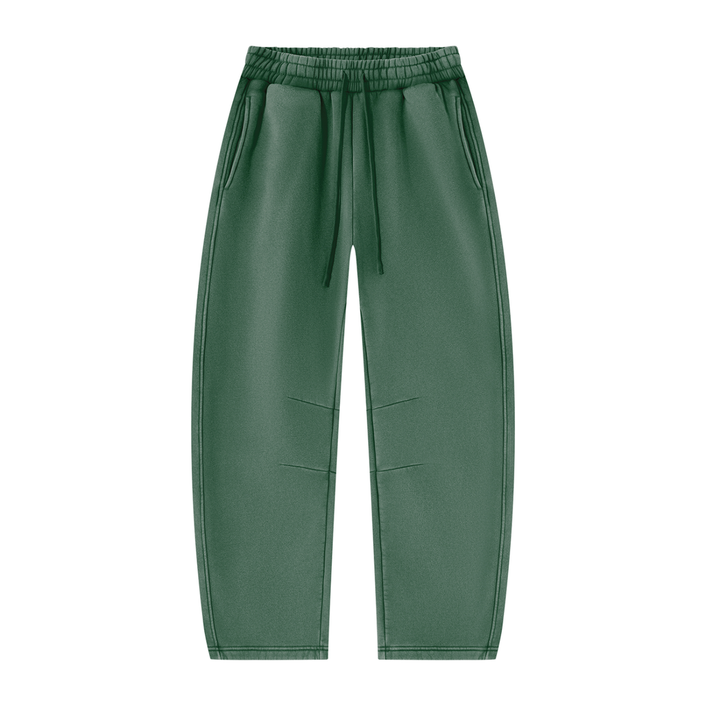 Unisex Vintage Wash Barrel Leg Fleece Sweatpants