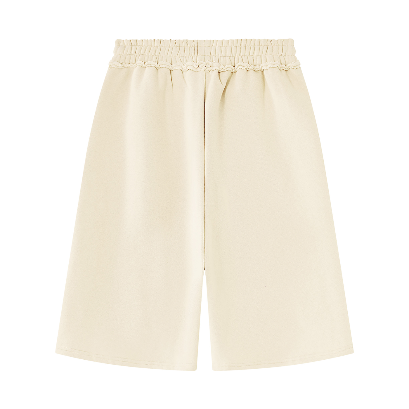 Unisex Raw Edge Fleece Shorts