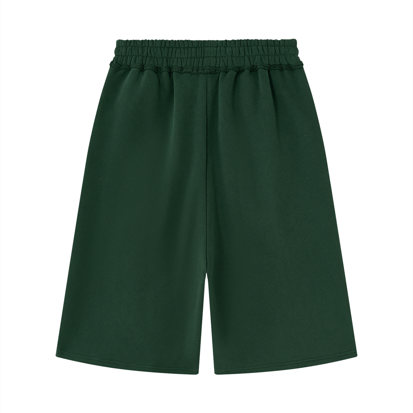 Unisex Raw Edge Fleece Shorts