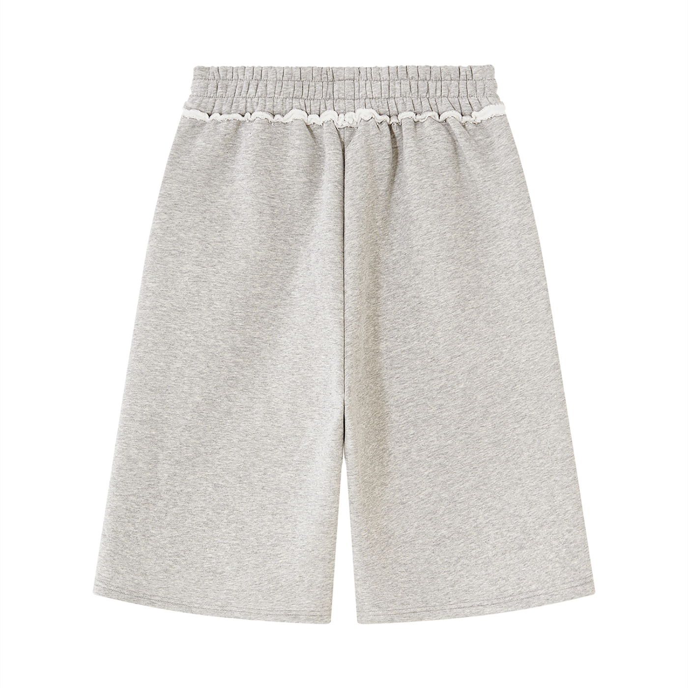 Unisex Raw Edge Fleece Shorts