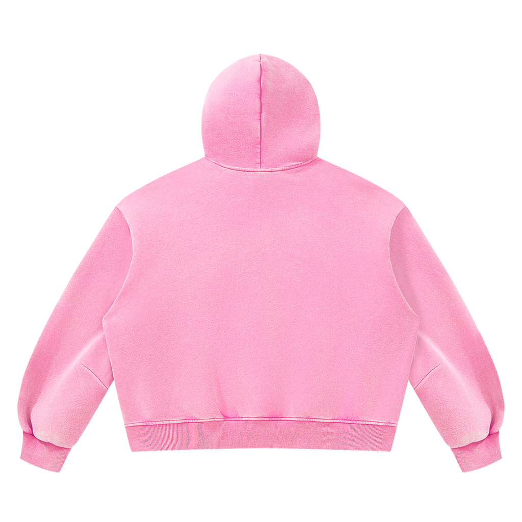 Unisex Vintage Wash Boxy Fleece Hoodie