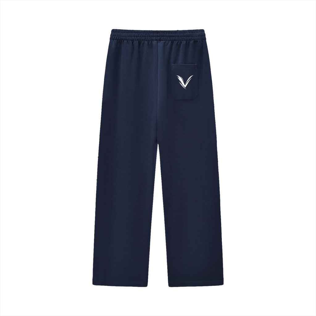 Curved Stripe Straight Sweatpants