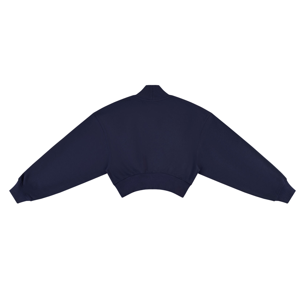 Women's Crop Mock Neck Sweatshirt