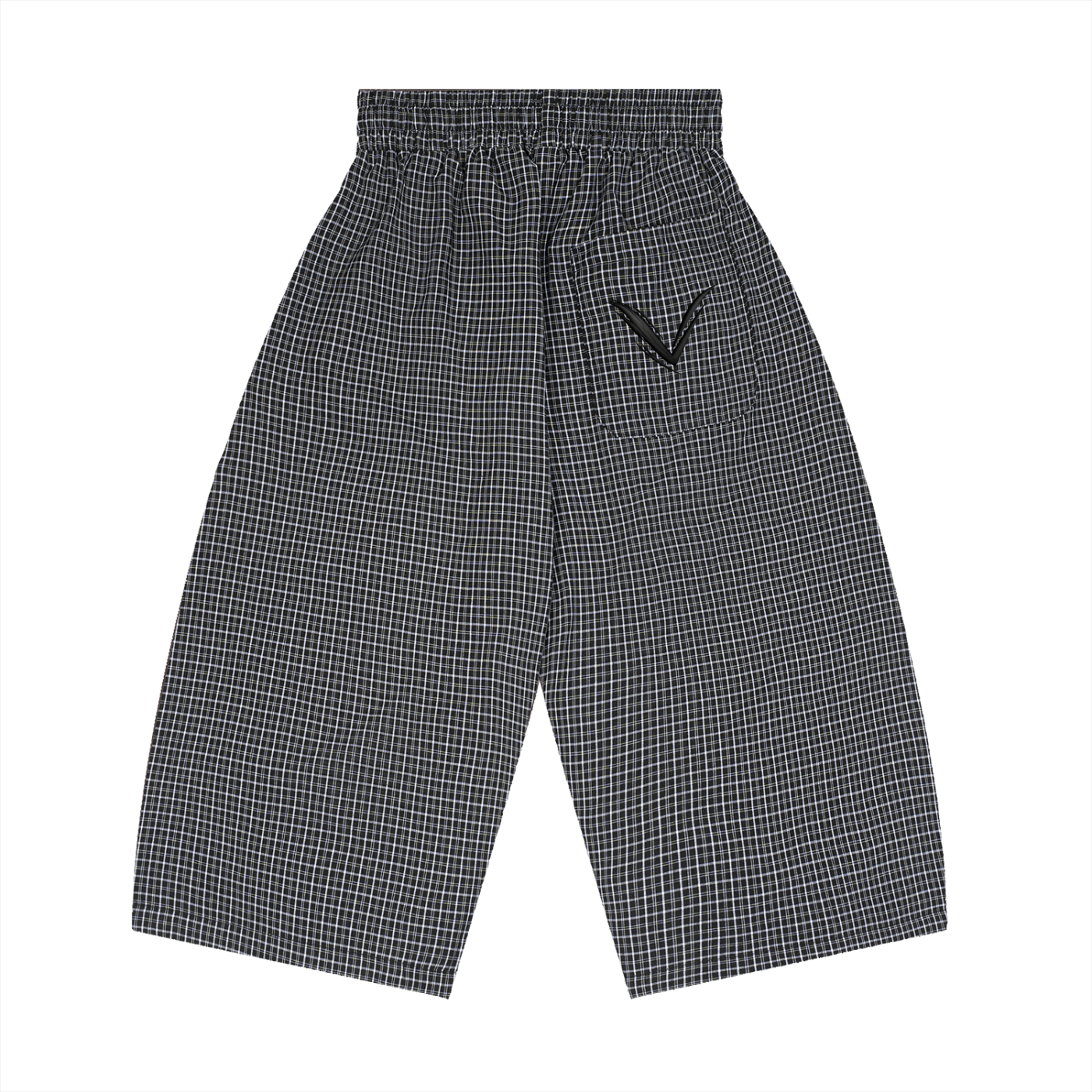 Unisex Plaid Loose Capri Shorts