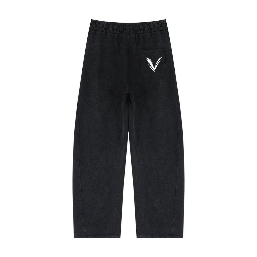 Unisex Mineral Wash Barrel Sweatpants